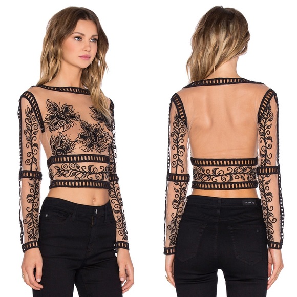 For Love & Lemons Desert Nights Crop Top - Picture 4 of 10